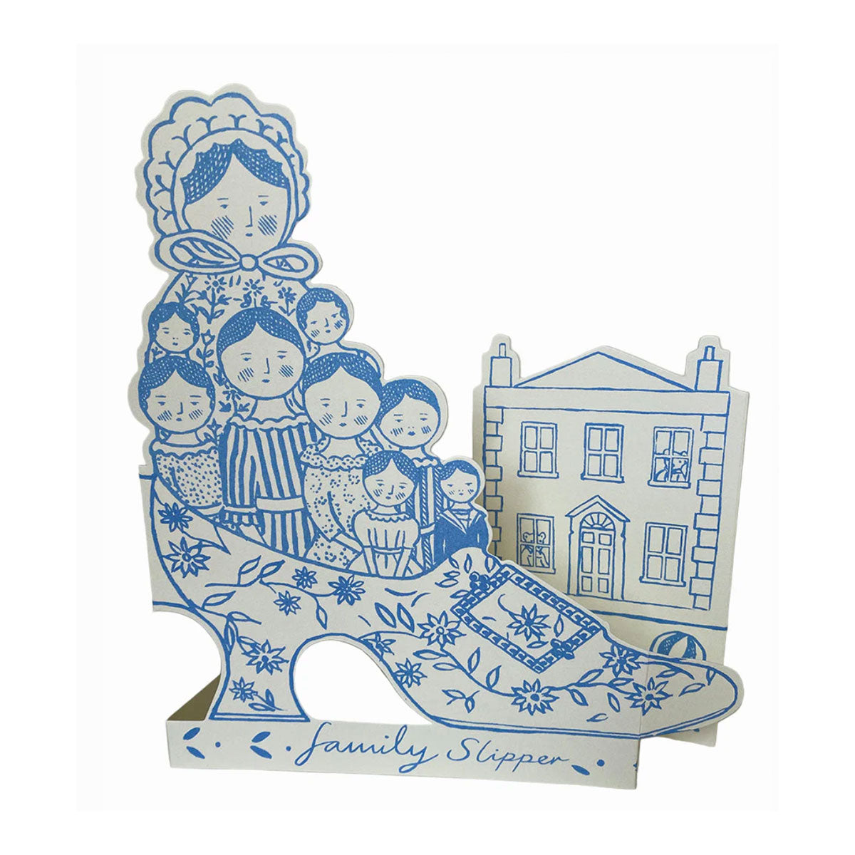 Stand Up Card Family Slipper