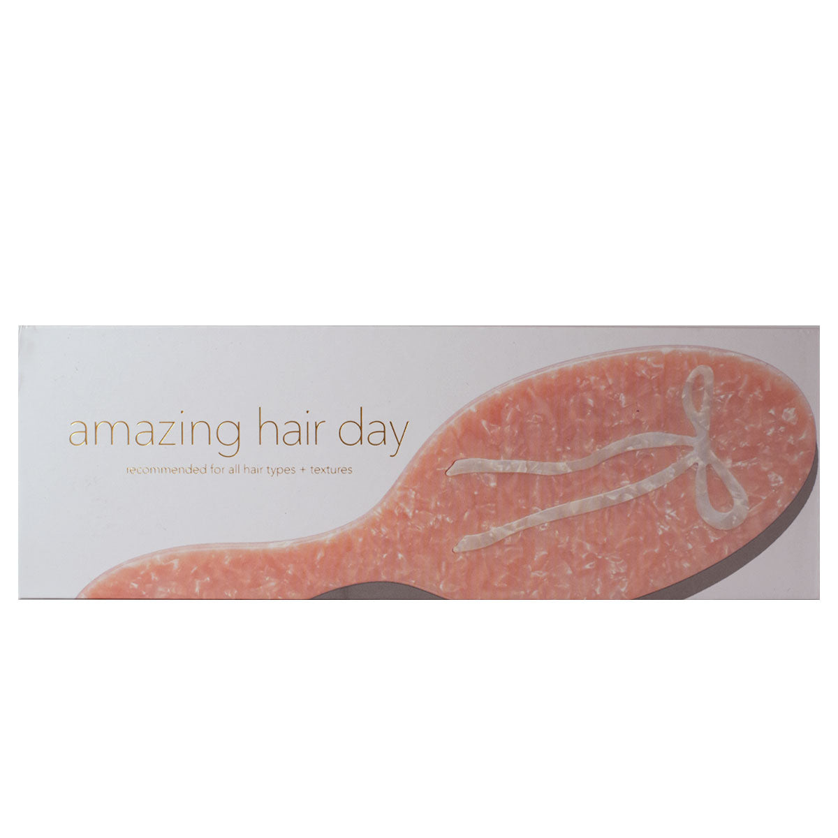 Hair Brush Pink Ballet Bow