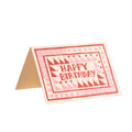 Happy Birthday Small Pink Squares
