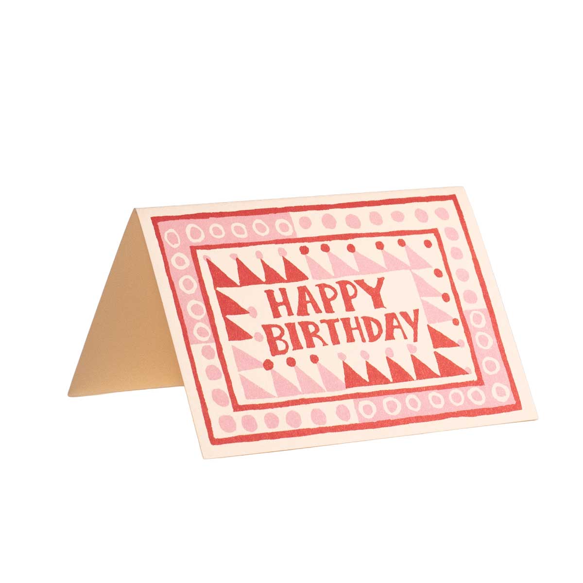 Happy Birthday Small Pink Squares