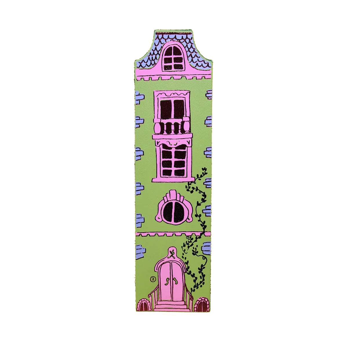 Bookmark Green and Pink Dolls House