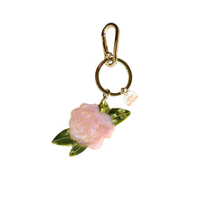 Load image into Gallery viewer, Keyring Flower Pink &amp; Green
