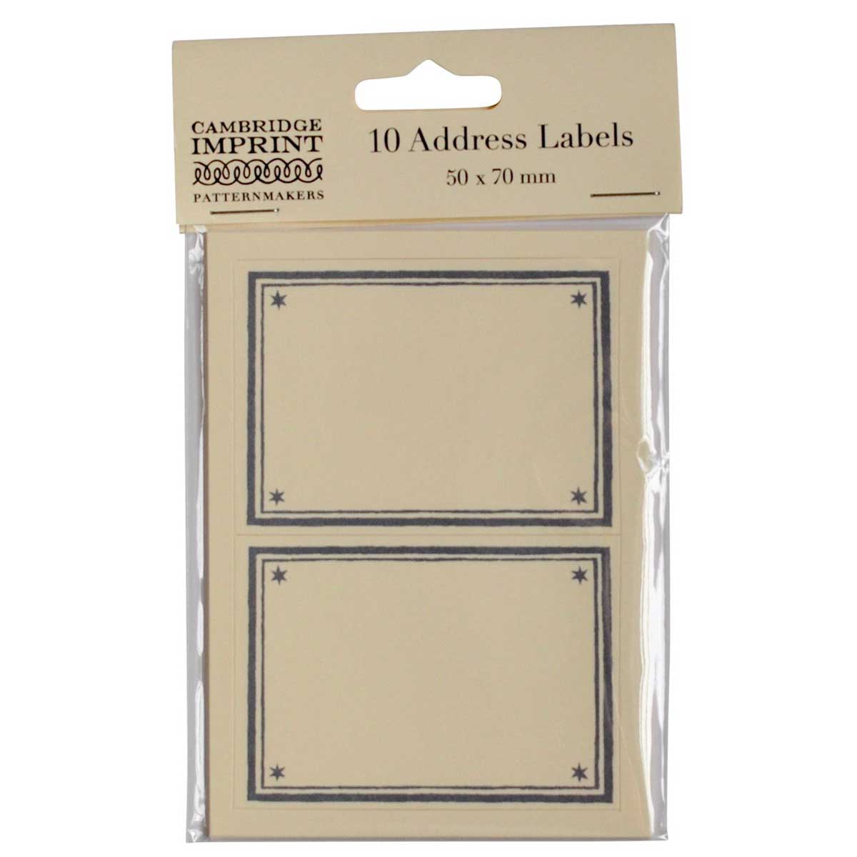 10 Large Labels Scumble Blue