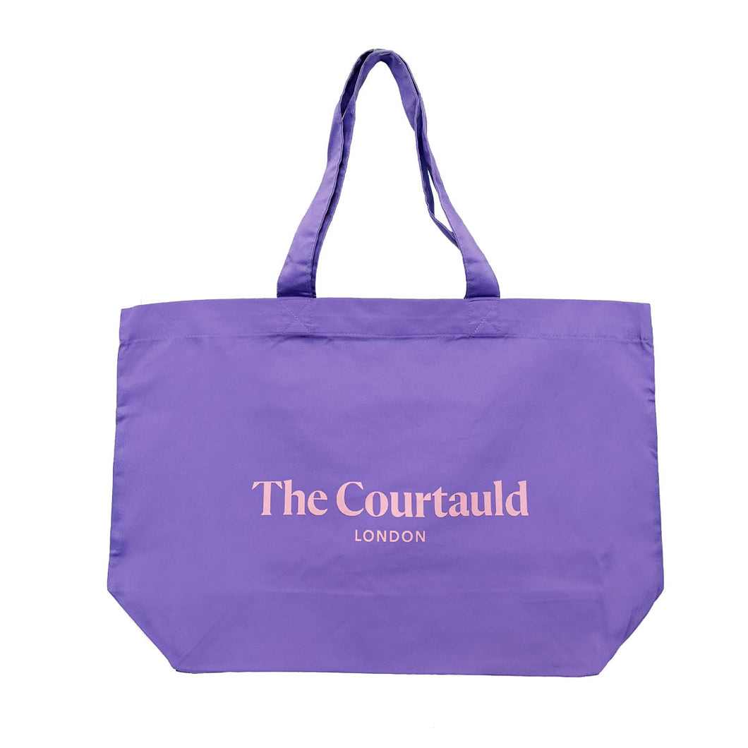 Courtauld Large Tote Bag Violet Pale Pink