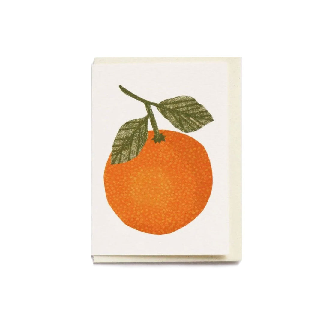 Greetings Card Mini Orange