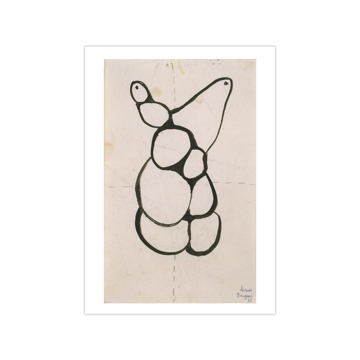 PC Louise Bourgeois Untitled 1968 (Black Ink Figure)