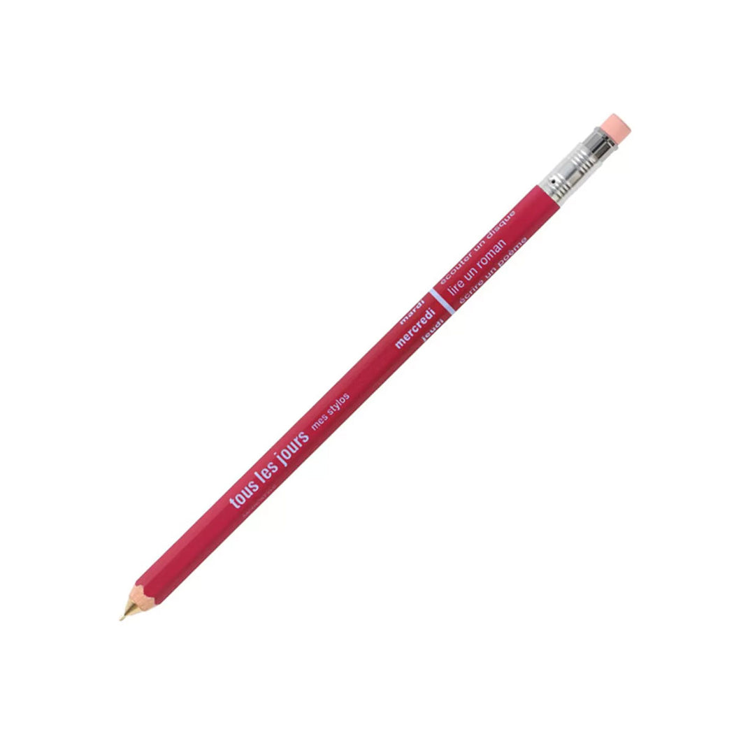 Mechanical Pencil with Eraser - Red