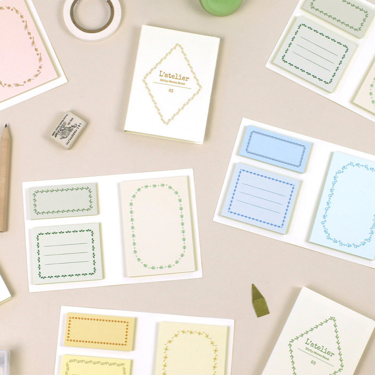 Sticky Memo Book Paperian L'atelier