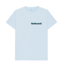 Load image into Gallery viewer, Sky Blue Printed T-shirt Front
