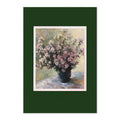 Monet Vase of Flowers Double Mounted Print