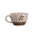 Mug Hand Painted Botanic Taupe