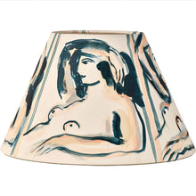 Load image into Gallery viewer, Blue Muse Medium Cone Lampshade
