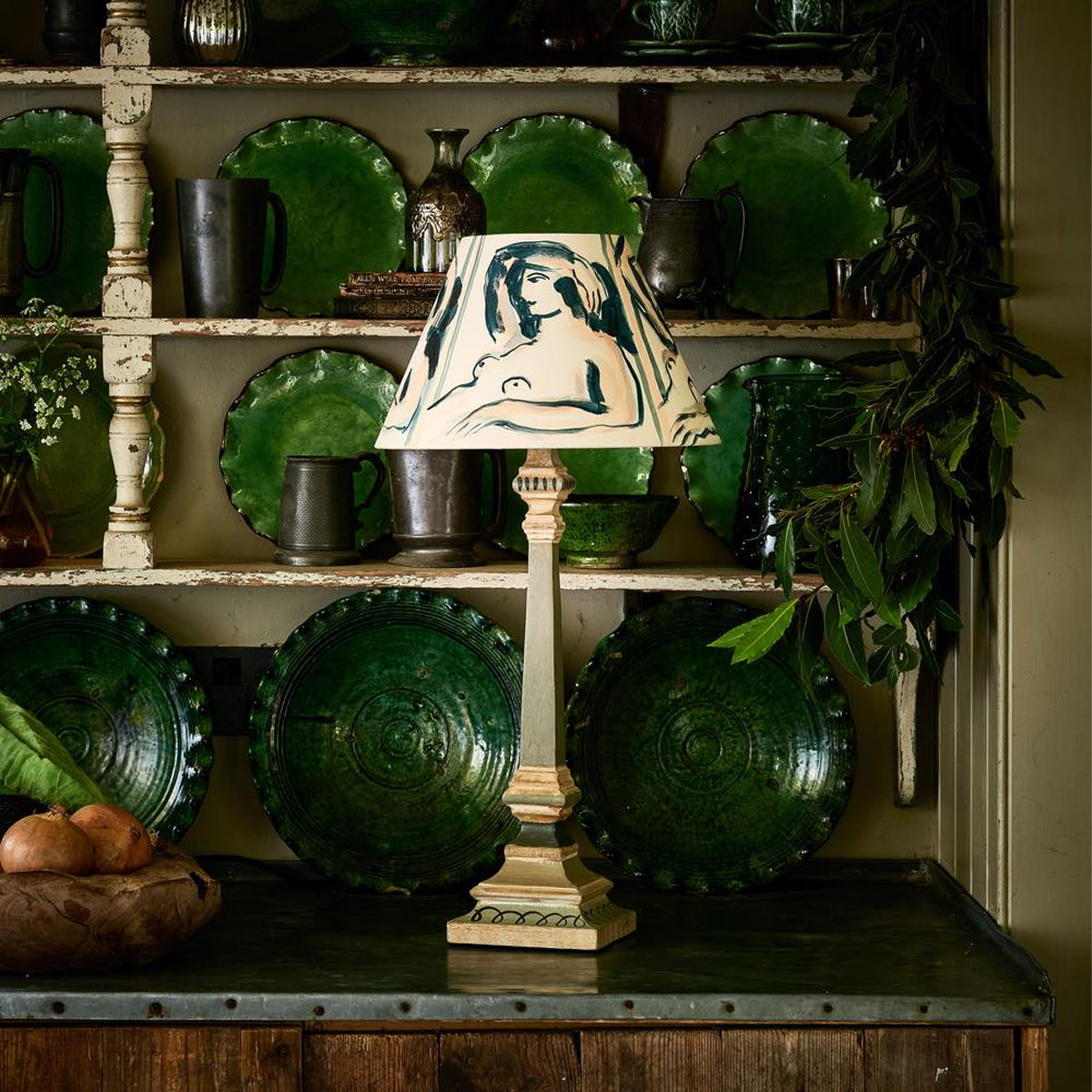 Blue Muse Medium Cone Lampshade