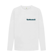 Load image into Gallery viewer, White Printed Long Sleeve T Shirt Front
