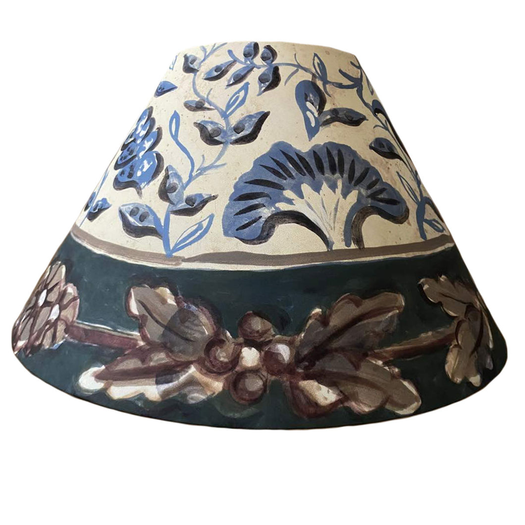 Nimes Blue Large Cone Lampshade