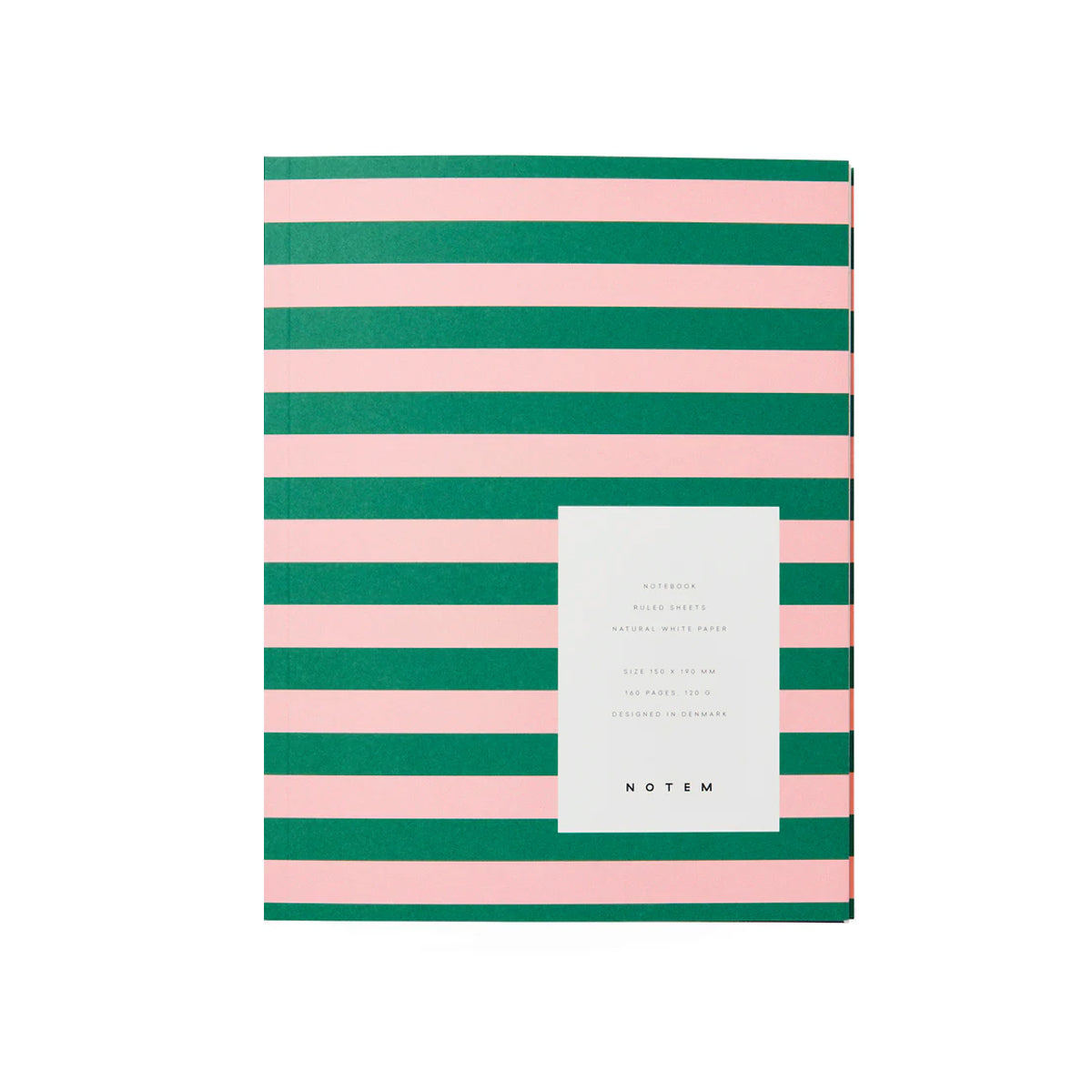Notebook Stripe Green & Pink
