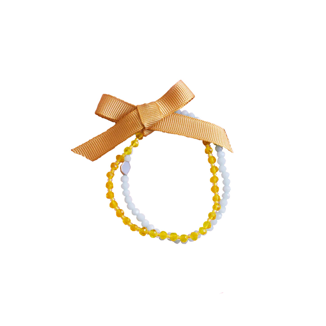 Set of Bracelets Yellow/Blue