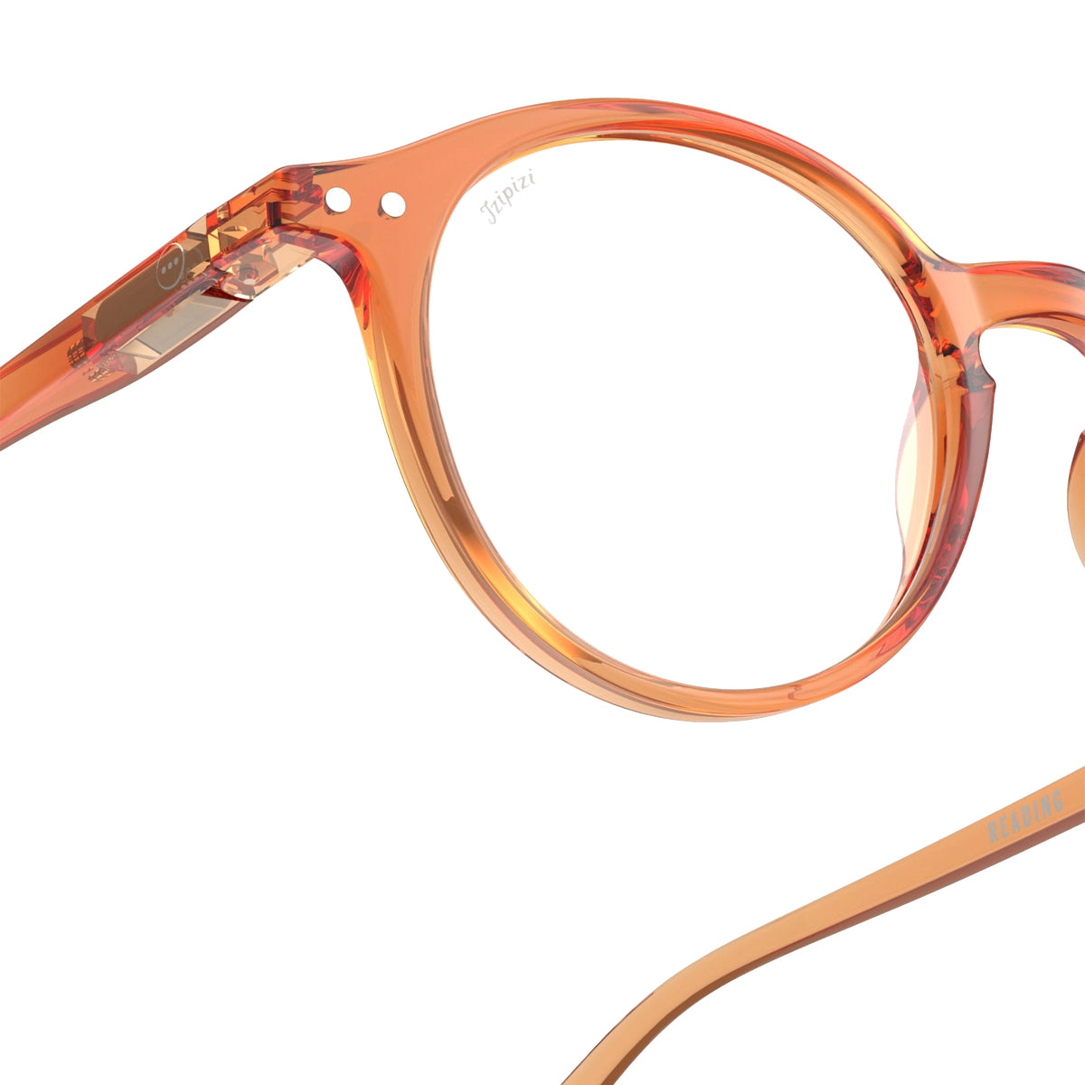 Reading Glasses Round D Orange