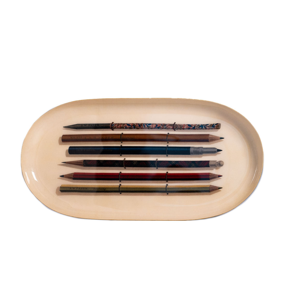 Enamel Tray Vintage Pencils