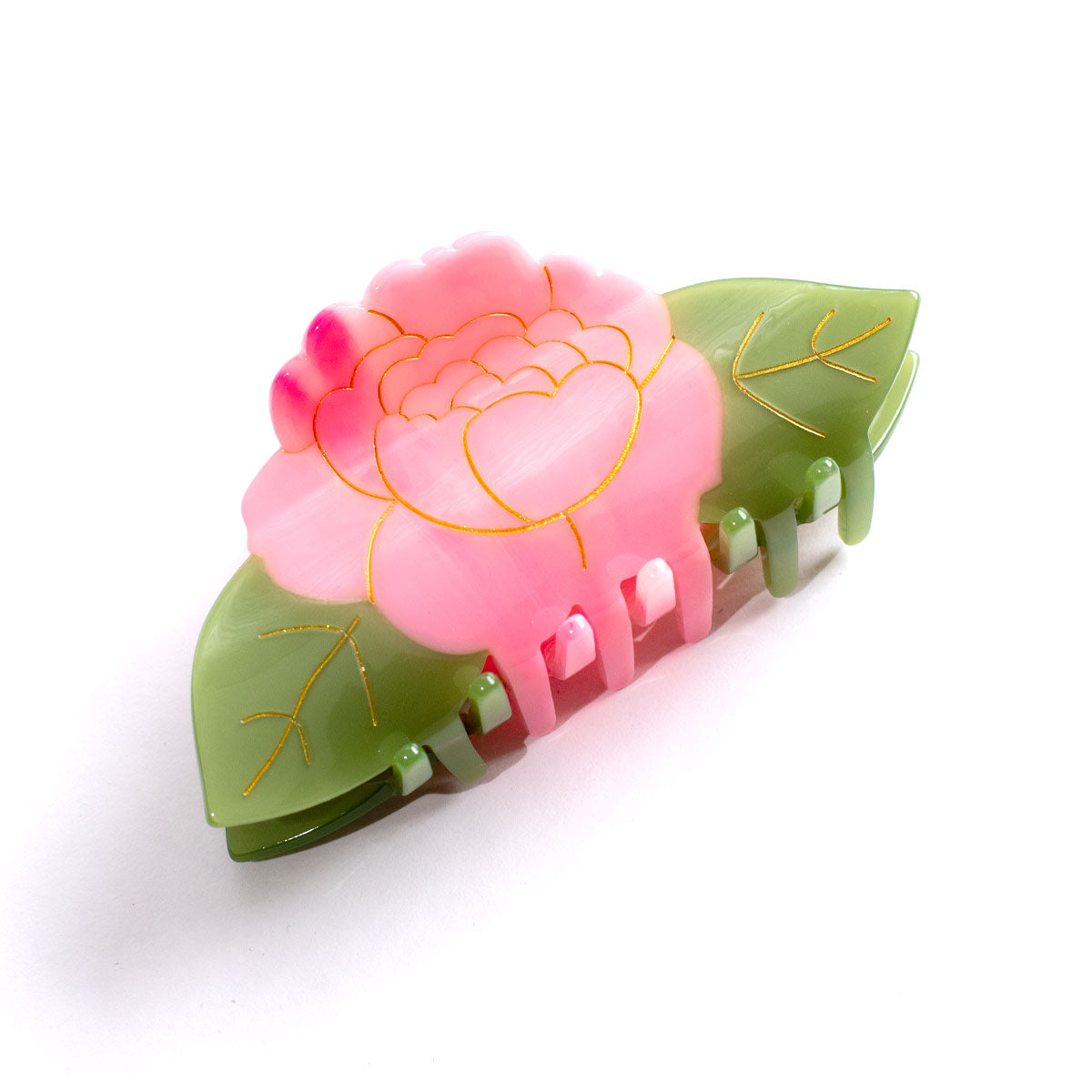 Hairclip Pink Peony