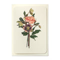Greetings Card Posy of Hellebore & Carnation