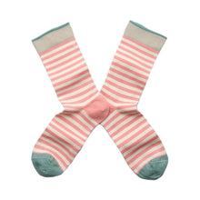 Load image into Gallery viewer, Socks Pink Stripe
