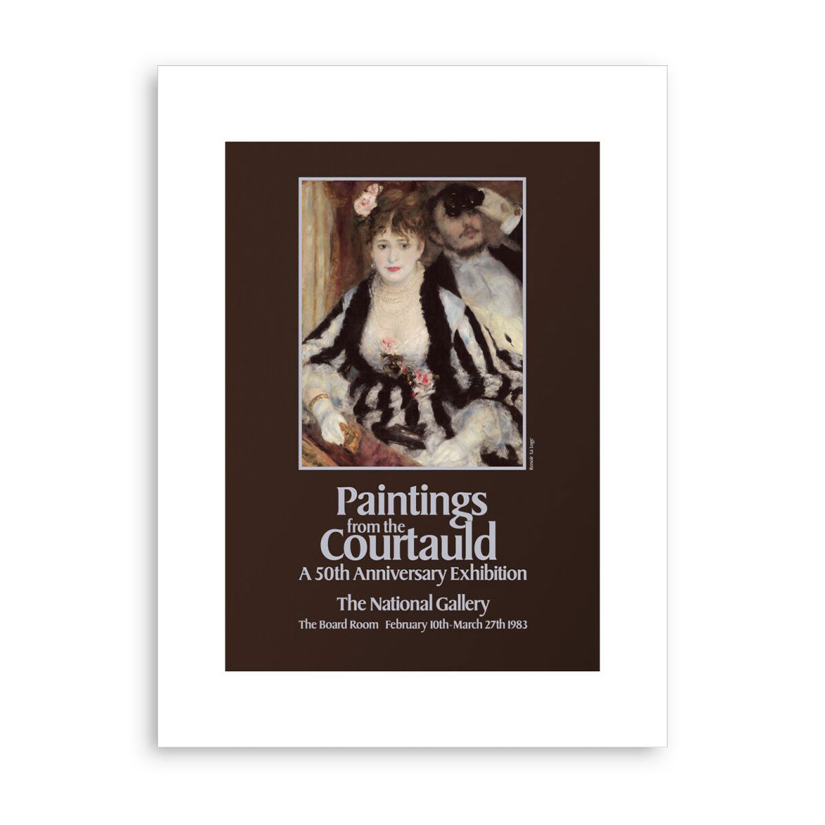 Poster for Paintings from the Courtauld: A 50th Anniversary Exhibtion at the National Gallery 1983