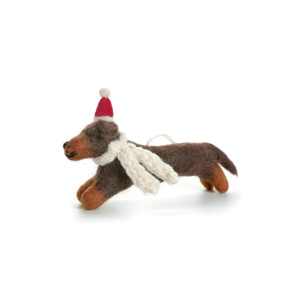 Sausage Dog with Beret Decoration