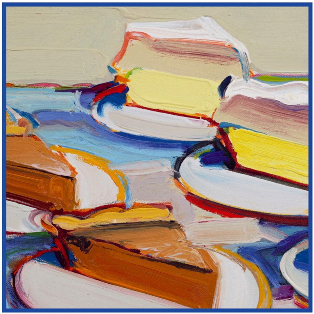 Silk Scarf Square Thiebaud Pies Large