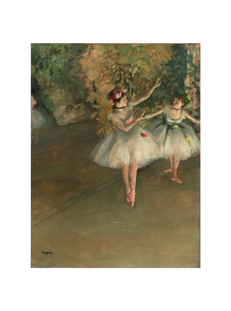 Two Dancers on a Stage (art print, large, unframed)