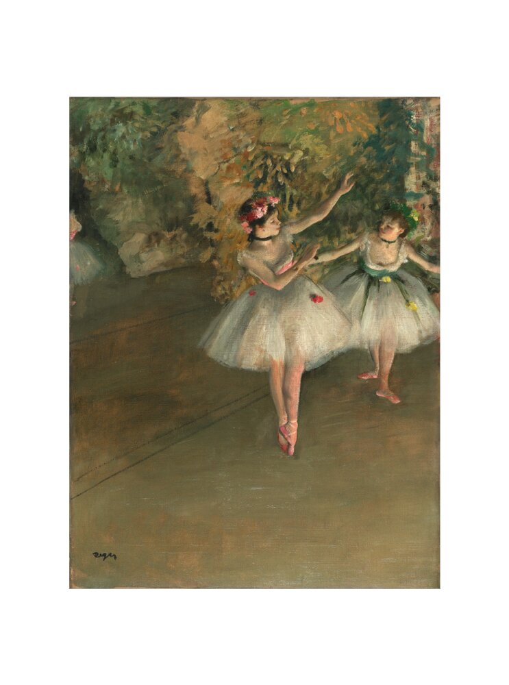 Two Dancers on a Stage (art print, extra large, unframed)