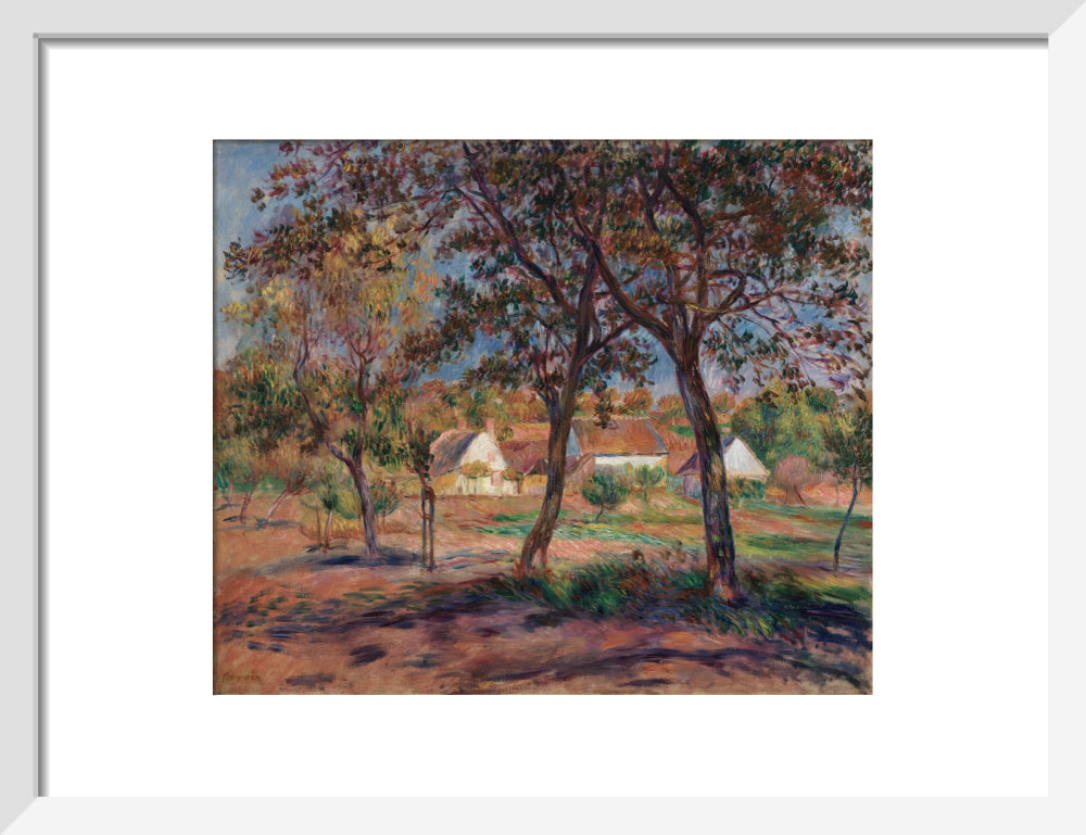 Outskirts of Pont-Aven (art print, small, white)