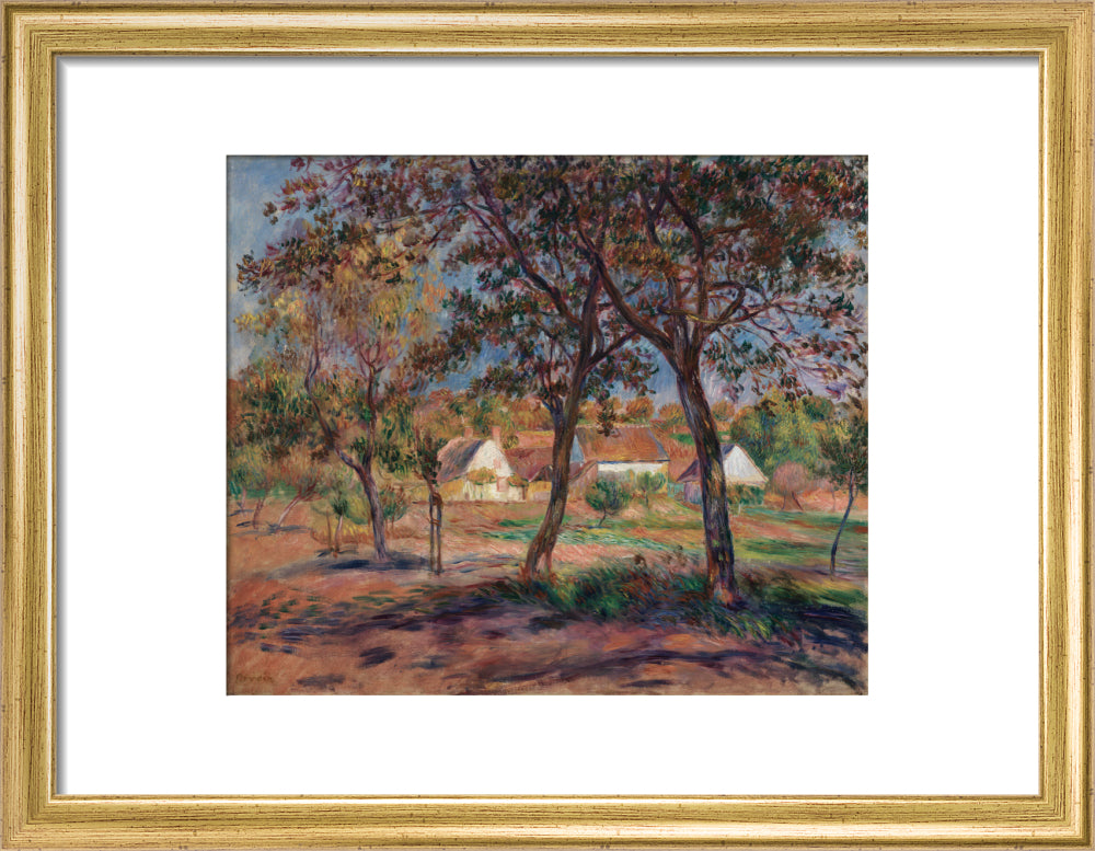 Outskirts of Pont-Aven (art print, small, gold)