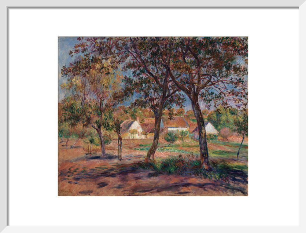 Outskirts of Pont-Aven (art print, medium, white)