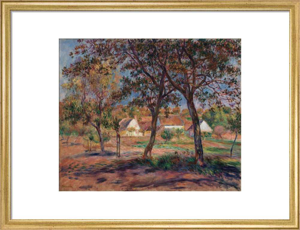 Outskirts of Pont-Aven (art print, medium, gold)