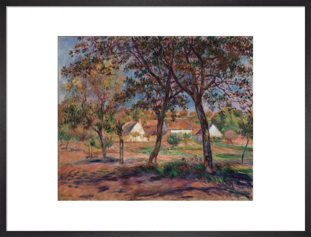 Outskirts of Pont-Aven (art print, large, black)