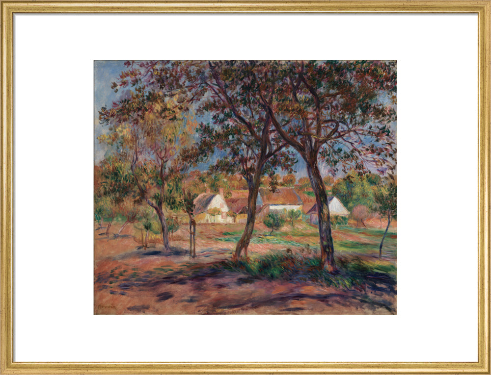 Outskirts of Pont-Aven (art print, large, gold)