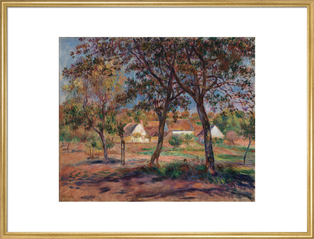 Outskirts of Pont-Aven (art print, extra large, gold)