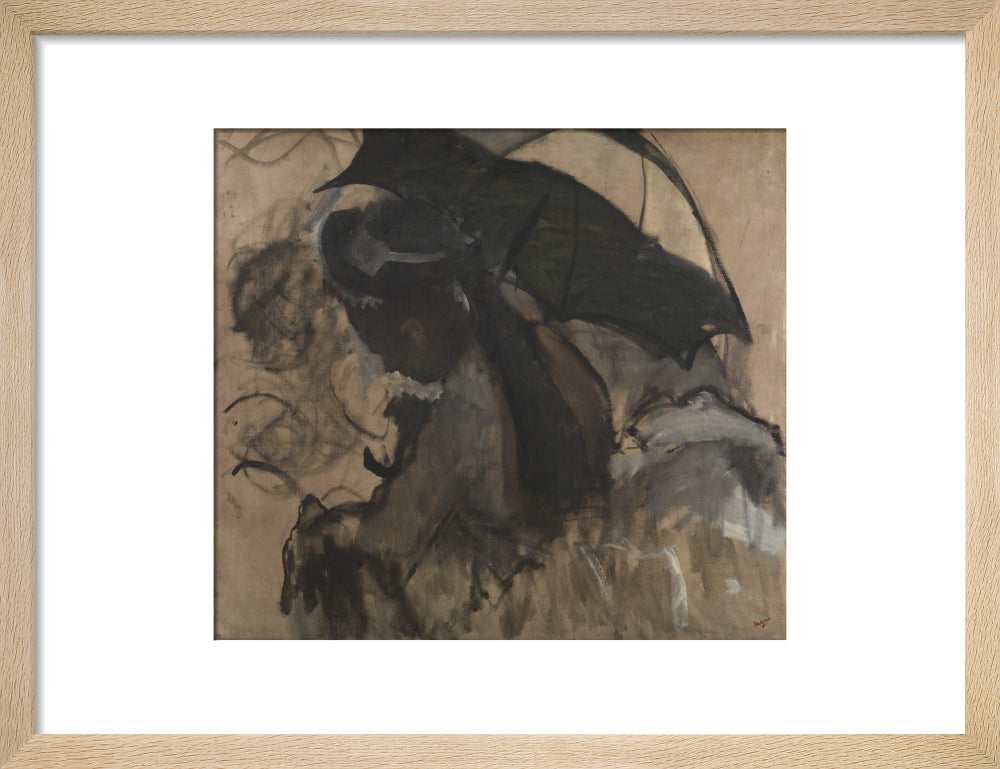 Lady with a Parasol (art print, small, natural)