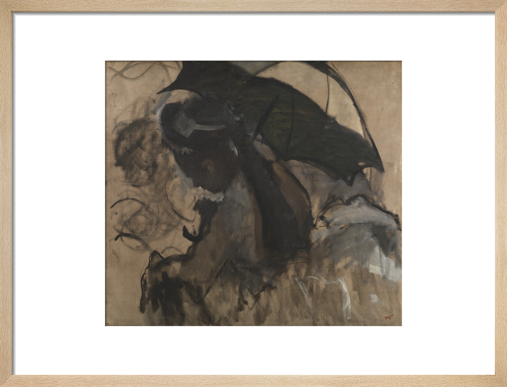 Lady with a Parasol (art print, medium, natural)