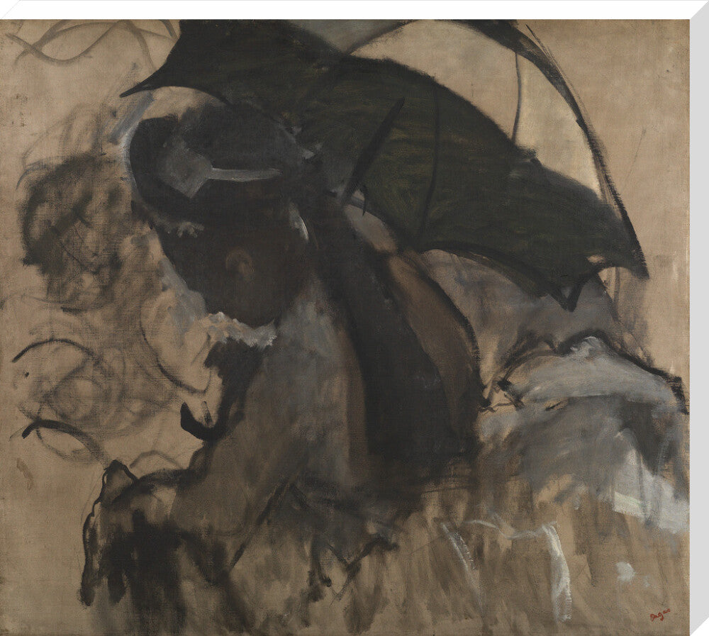 Lady with a Parasol (stretched canvas, extra large, unframed)
