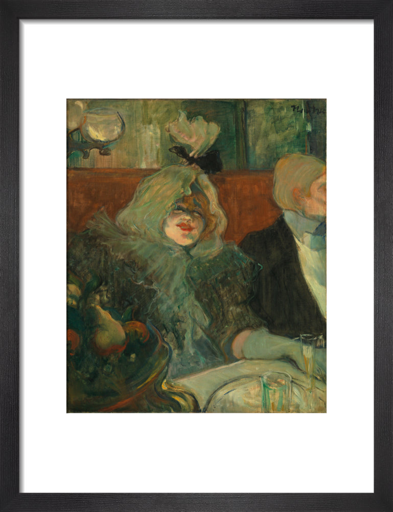 In a Private Dining Room (At the Rat Mort) (art print, small, black)