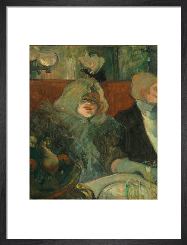 In a Private Dining Room (At the Rat Mort) (art print, medium, black)