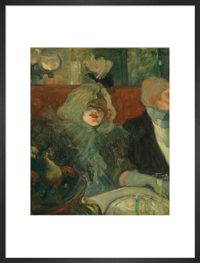 In a Private Dining Room (At the Rat Mort) (art print, large, black)