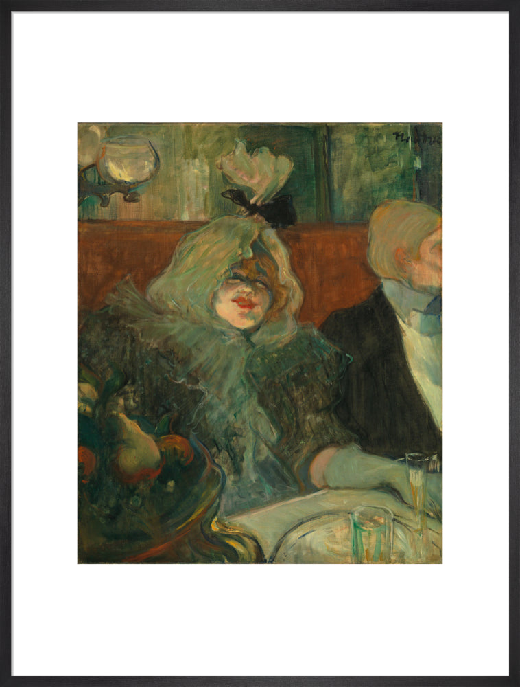 In a Private Dining Room (At the Rat Mort) (art print, extra large, black)