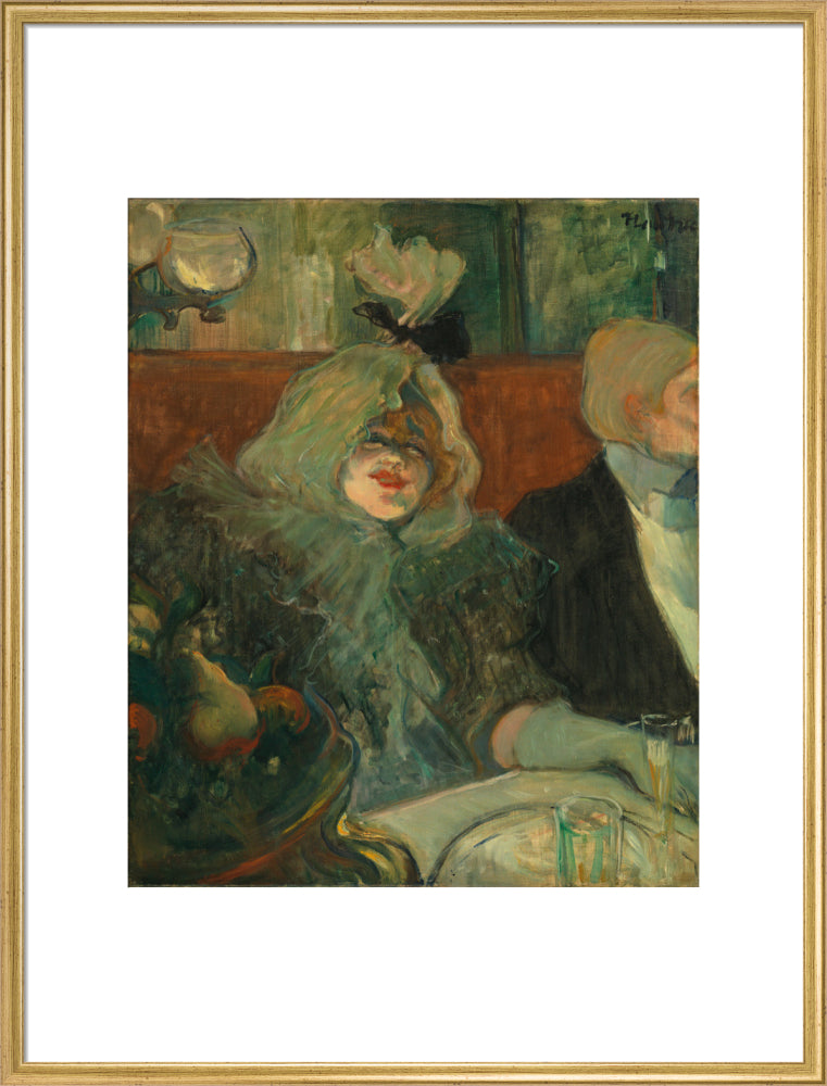 In a Private Dining Room (At the Rat Mort) (art print, extra large, gold)