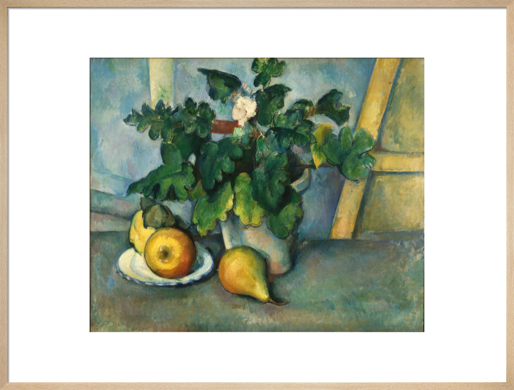 Pot of Flowers and Fruit (art print, extra large, natural)