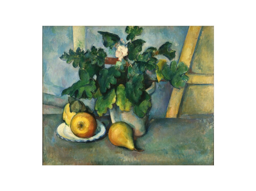 Pot of Flowers and Fruit (art print, extra large, unframed)