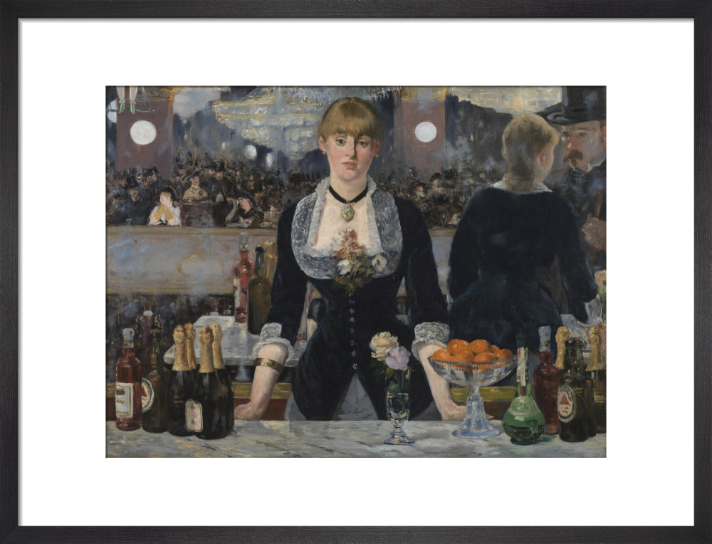 A Bar at the Folies-Bergère (art print, medium, black)