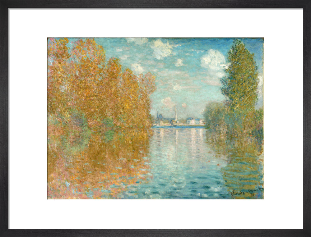 Autumn effect at Argenteuil (art print, medium, black)